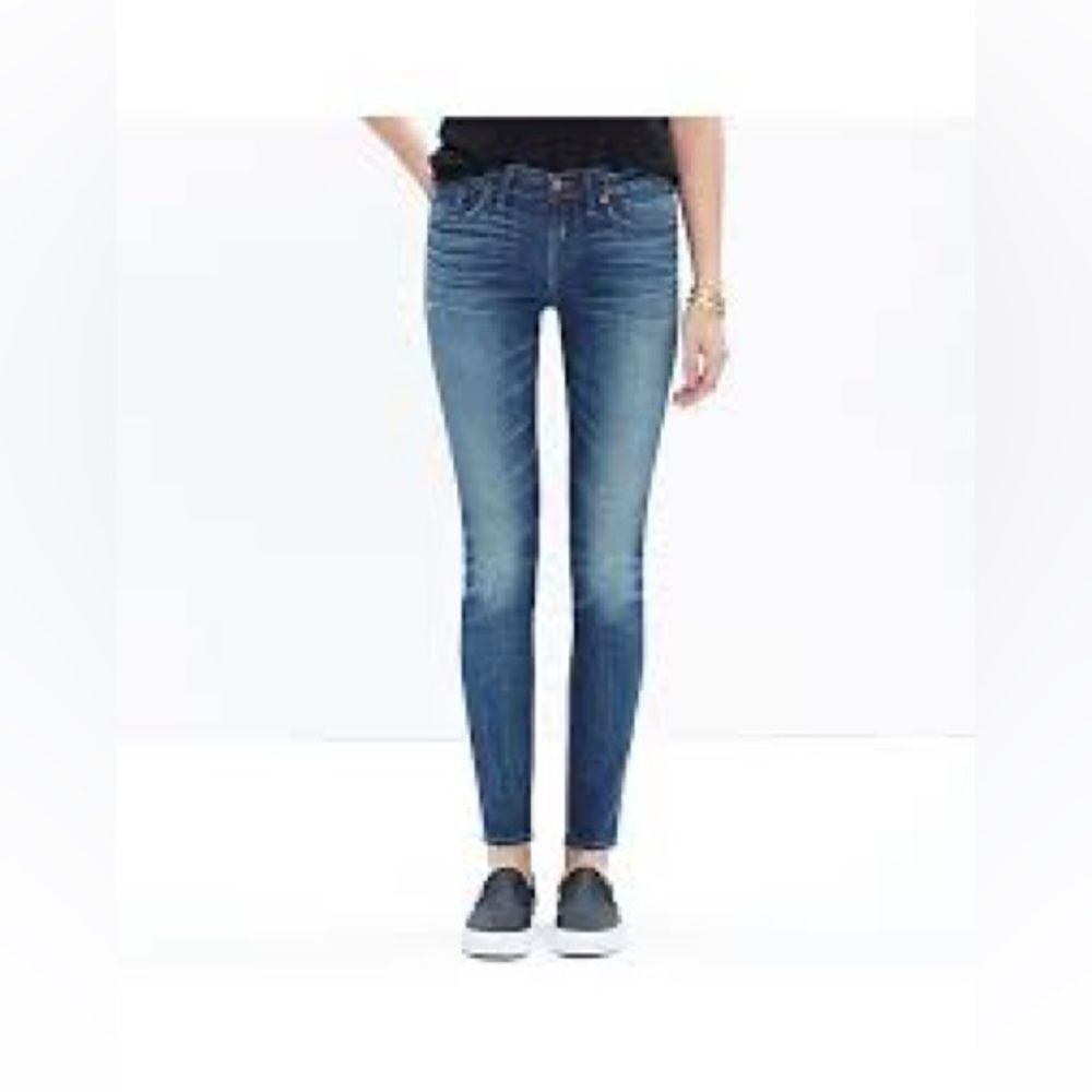 MADEWELL THE SKINNY SKINNY HAND DISTRESSED JEANS SIZE 26 EEEUC